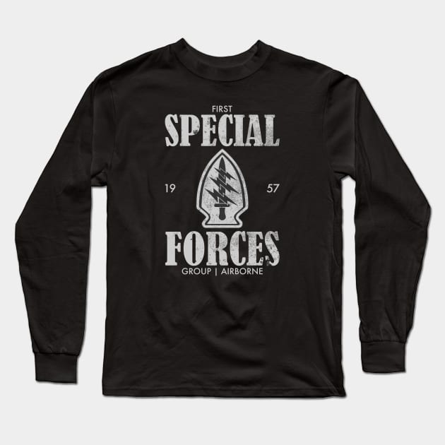 1st Special Forces Group (Airborne) (distressed) Long Sleeve T-Shirt by TCP